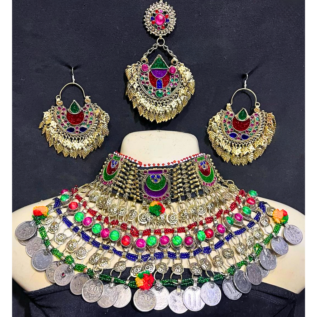 Traditional Afghan Vintage Colourful Bridal Full Set