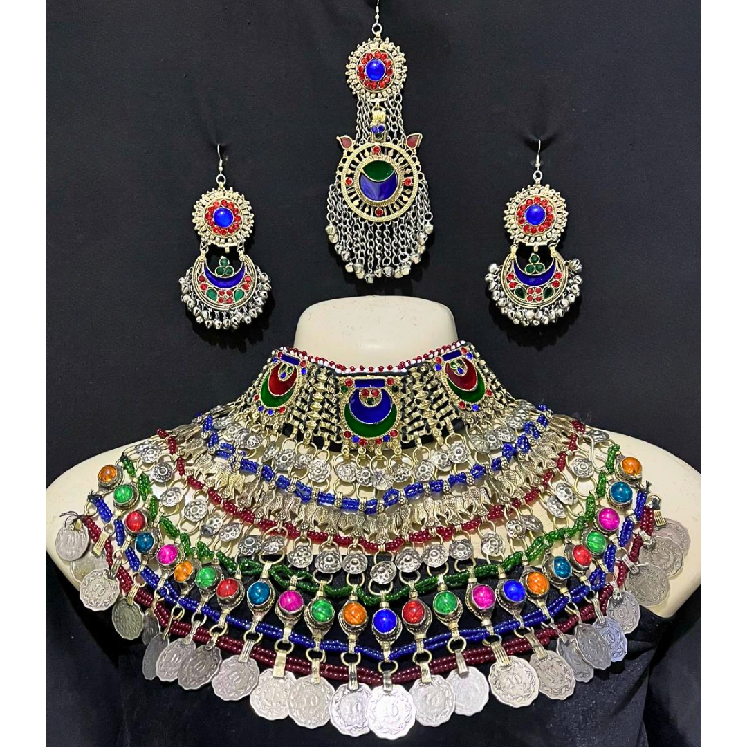 Traditional Afghan Vintage Colourful Bridal Full Set