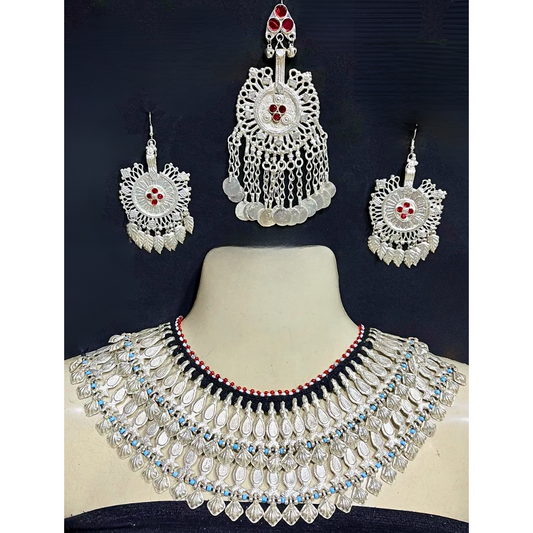 Traditional Afghan Vintage Silver Hazara Bridal Full Set