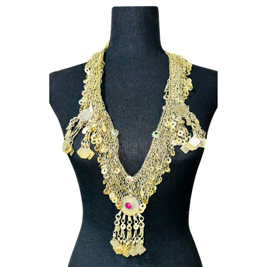 Traditional Afghan Women Vintage Long Necklace