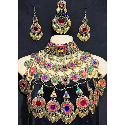 Traditional Afghan Vintage Colourful Bridal Full Set