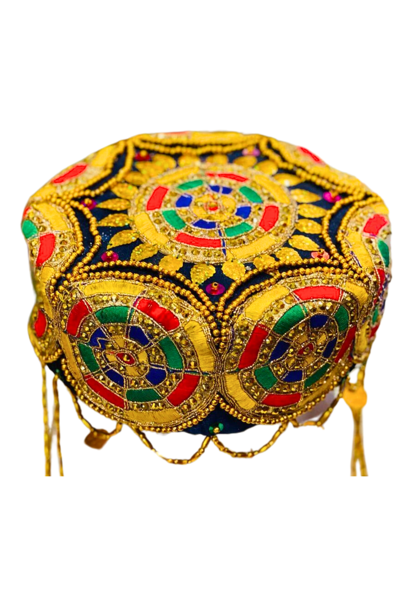 Traditional Afghan Women Gold Bridal Hat