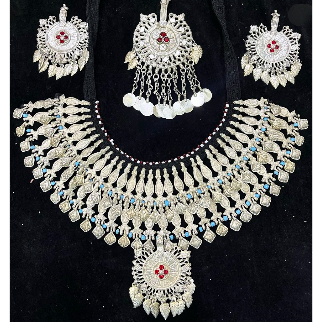 Traditional Afghan Vintage Silver Hazara Bridal Full Set