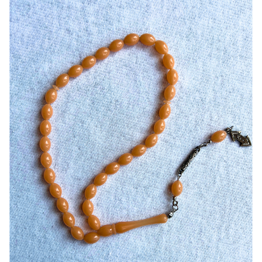 Orange Tasbih - Prayer Beads