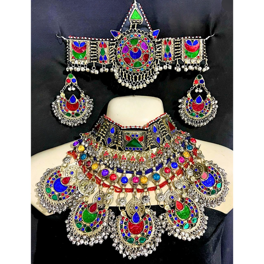 Traditional Afghan Vintage Colourful Bridal Full Set