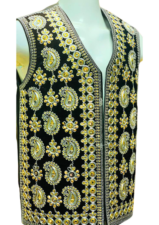 Traditional Afghan Groom Waist Coat