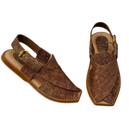 Afghan Brown Men Sandal Shoes