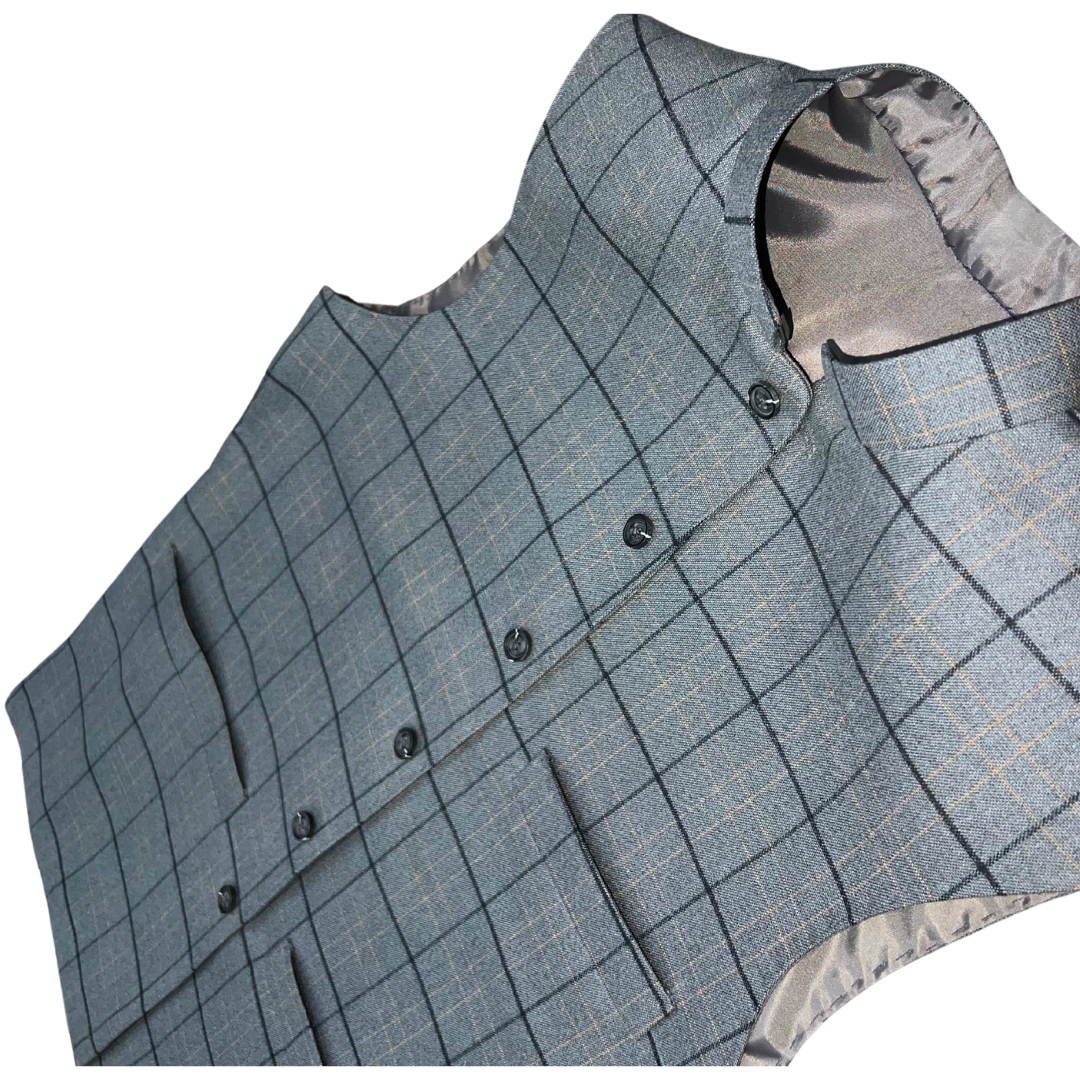 Traditional Afghan Men GREY Modern Waskat - Grey Waistcoat