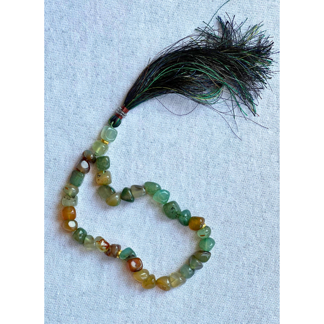 Multi coloured Stone Tasbih - Prayer Beads