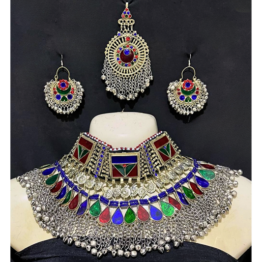 Traditional Afghan Vintage Colourful Bridal Full Set