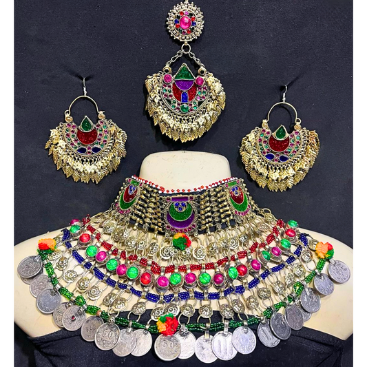 Traditional Afghan Vintage Colourful Bridal Full Set