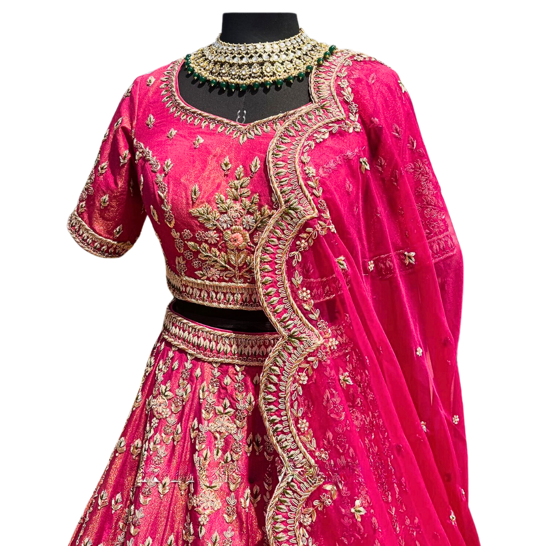 Traditional Indian Bridal Pink Lehenga