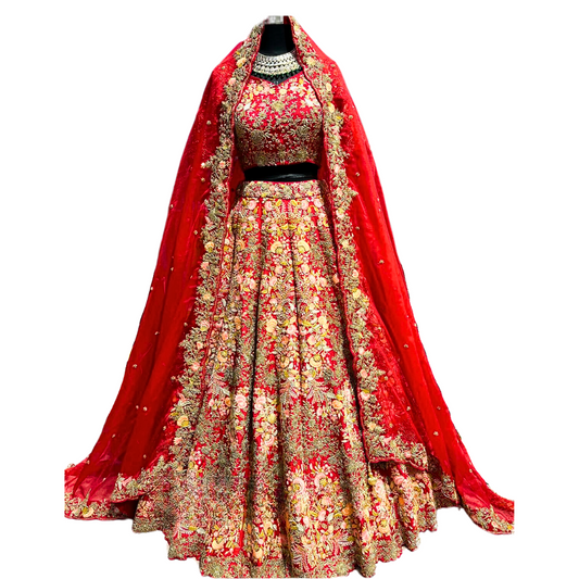 Traditional Indian Bridal Red Lehenga