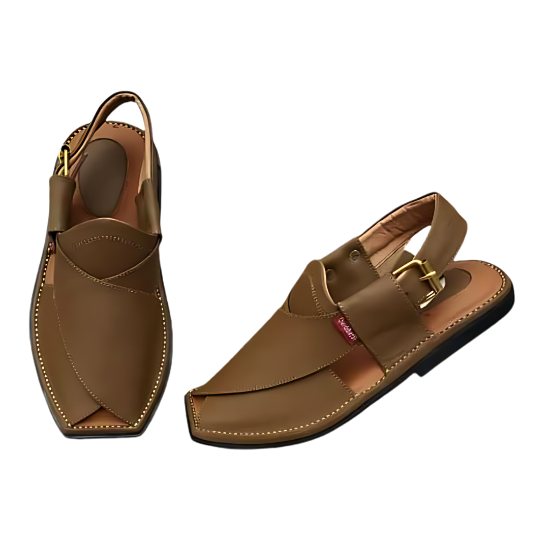 Afghan Men Brown Sandal Shoes