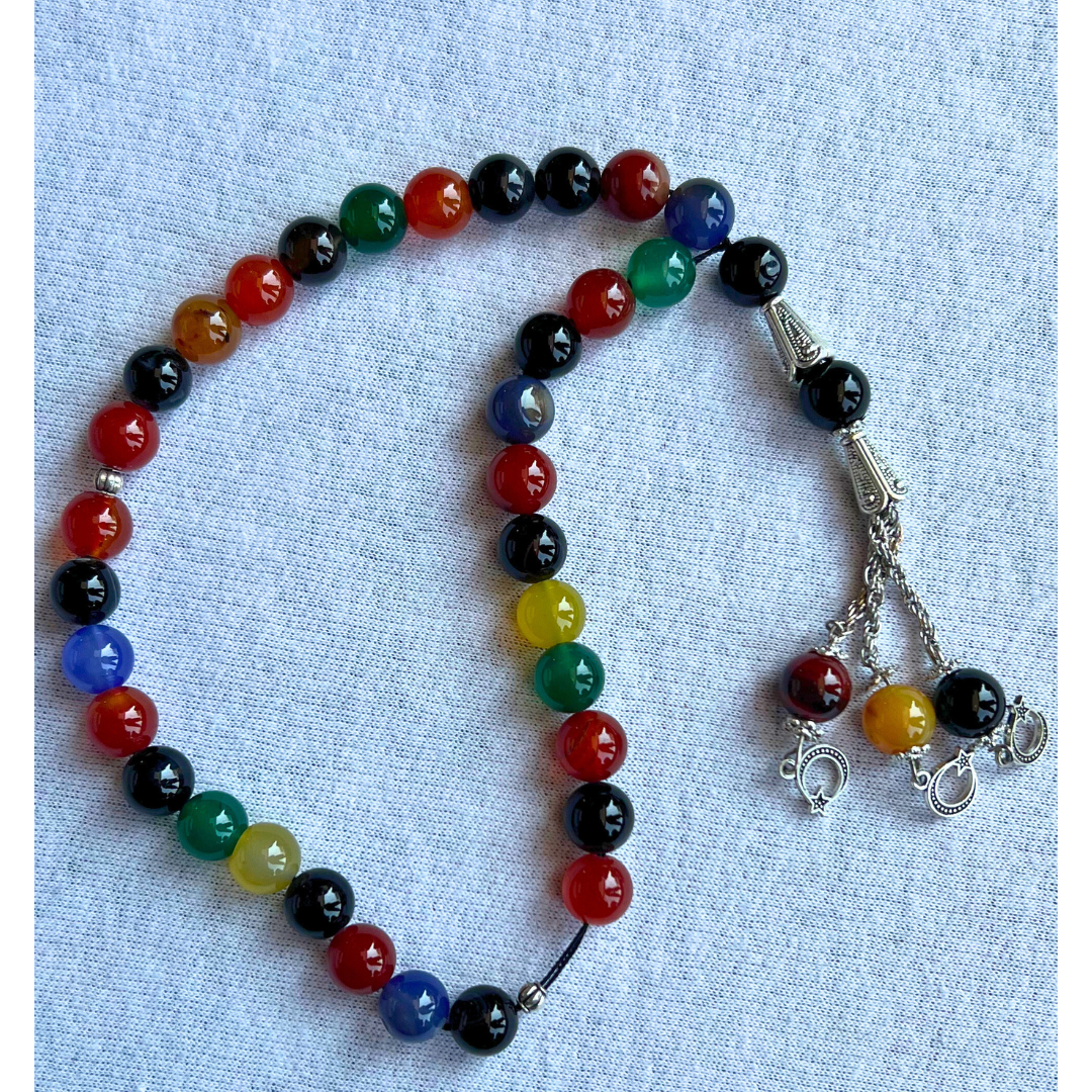 Multi Coloured Tasbih - Prayer Beads