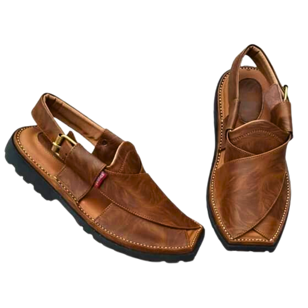 Afghan Men Brown Sandal Shoes