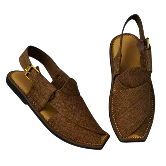 Afghan Men Brown Sandal Shoes