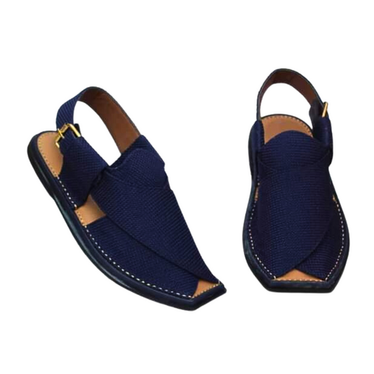 Afghan Men Blue Sandal Shoes