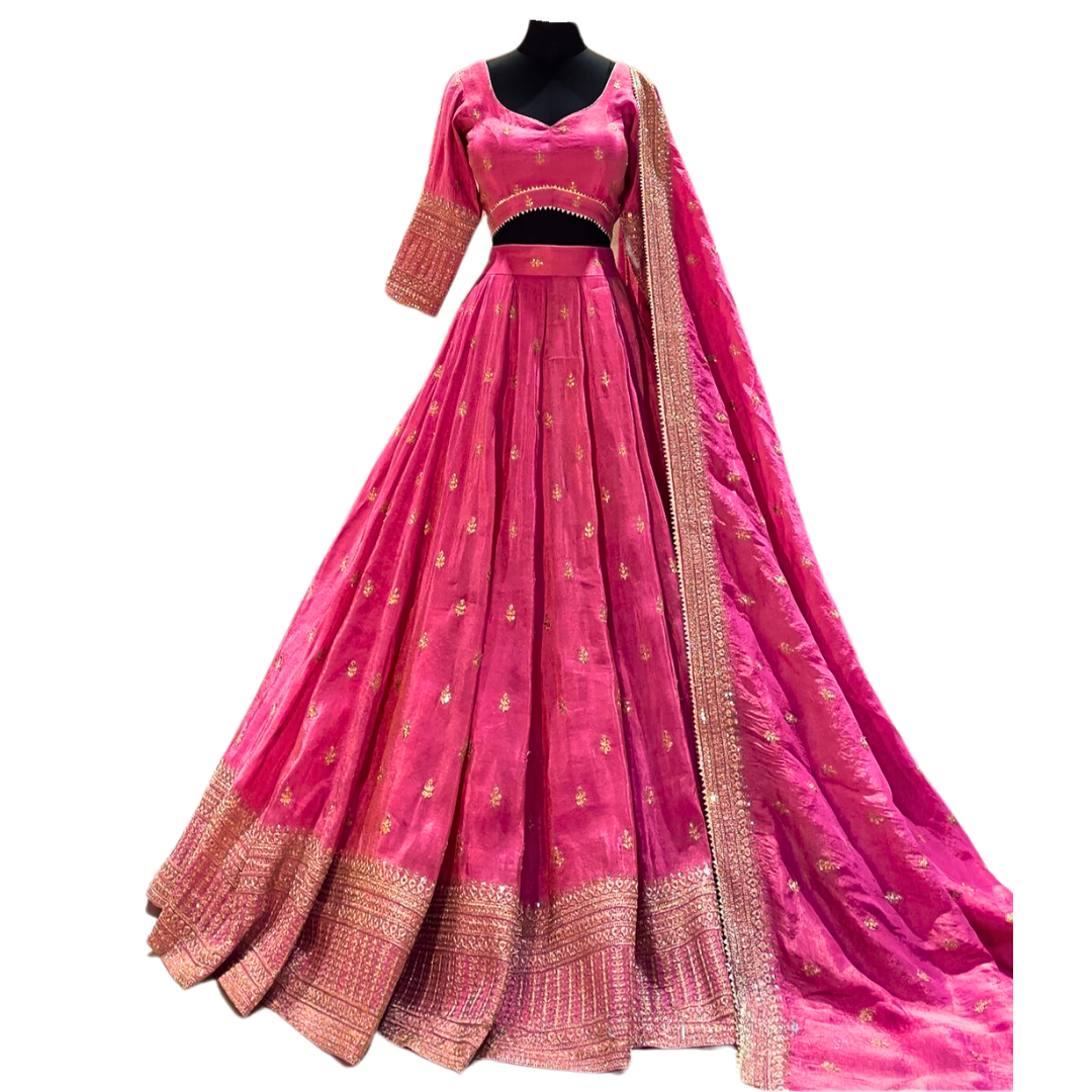 Traditional Indian Bridal Pink Lehenga