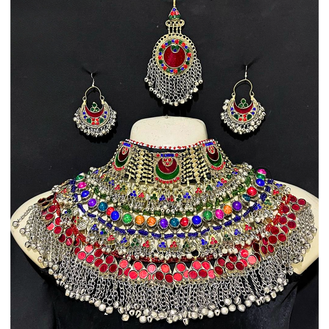 Traditional Afghan Vintage Colourful Bridal Full Set