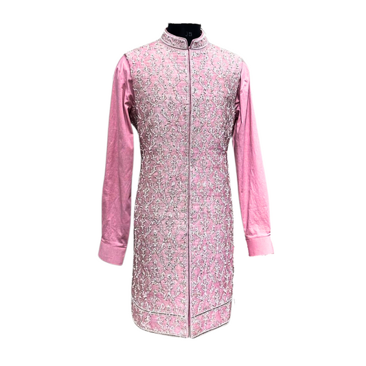 Traditional Indian Men Pink Sherwani