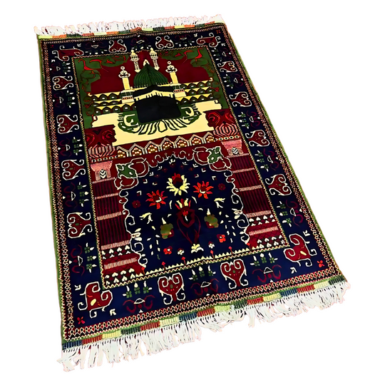 Jaani Bazaar - Hand knotted Luxurious Muslim Prayer Rug - Jainamaz