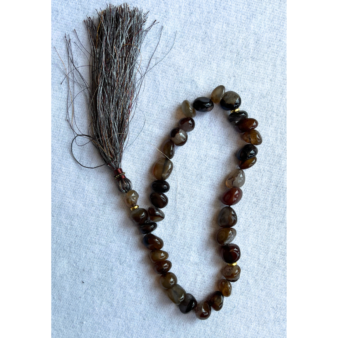 Brown Stoned Tasbih - Prayer Beads