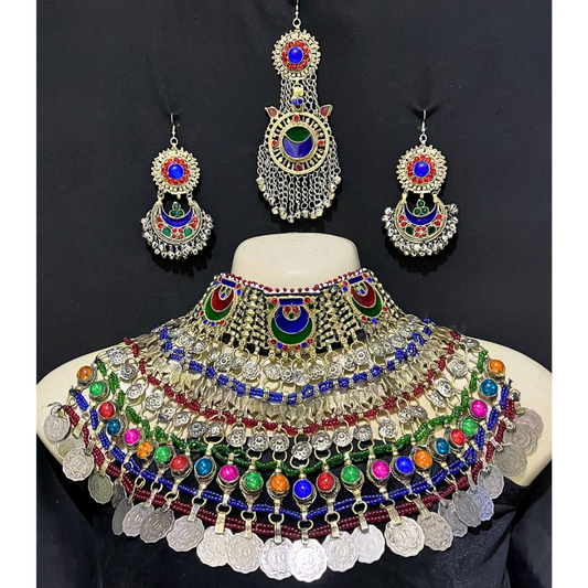 Traditional Afghan Vintage Colourful Bridal Full Set