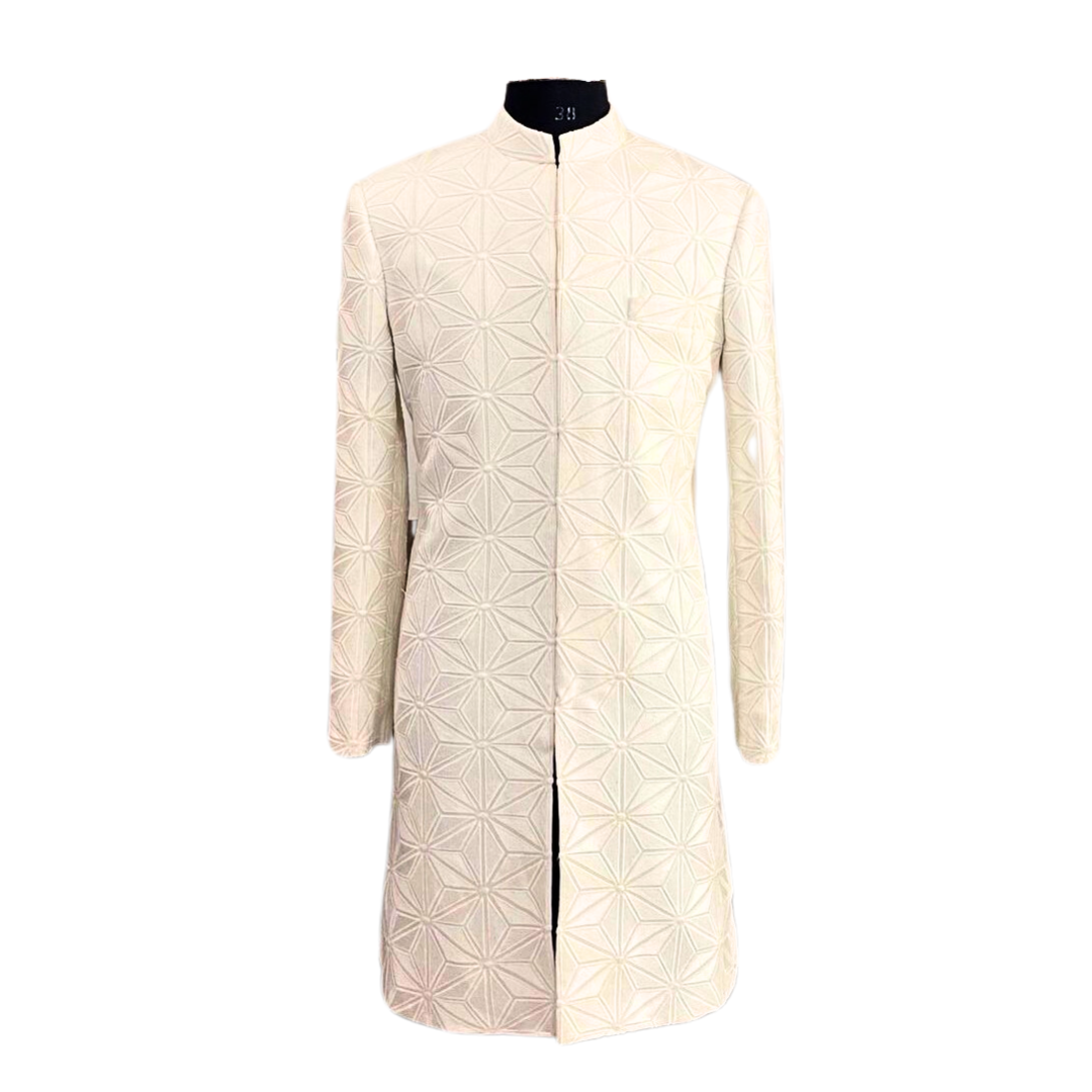 Traditional Indian Men White Sherwani