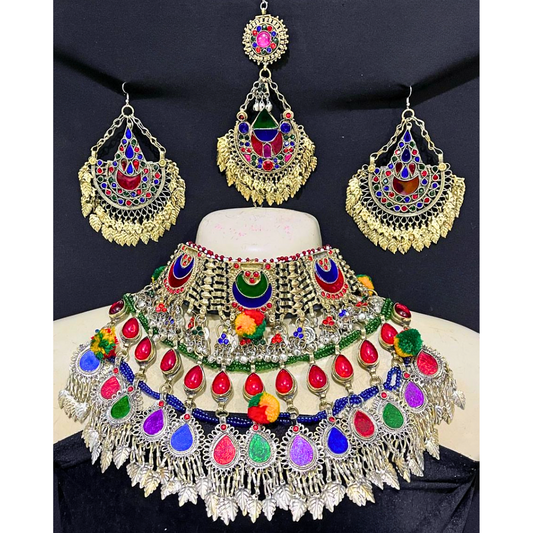 Traditional Afghan Vintage Colourful Bridal Full Set