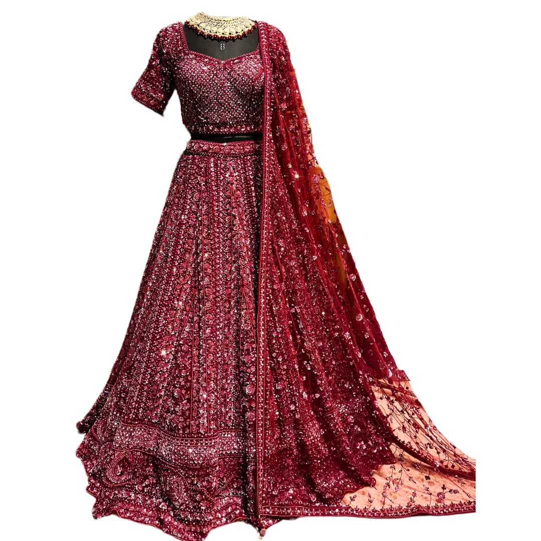 Traditional Indian Bridal Red Lehenga