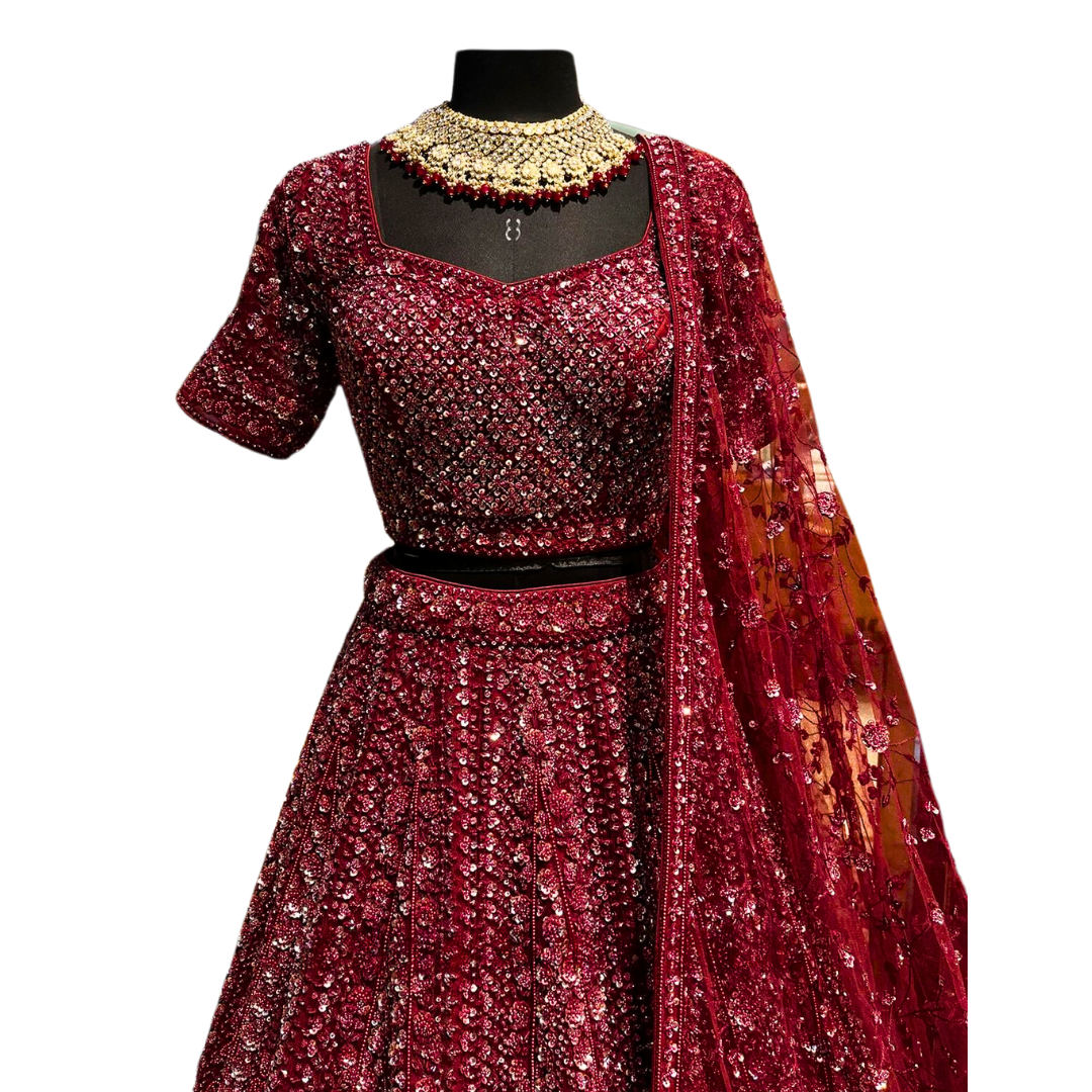 Traditional Indian Bridal Red Lehenga