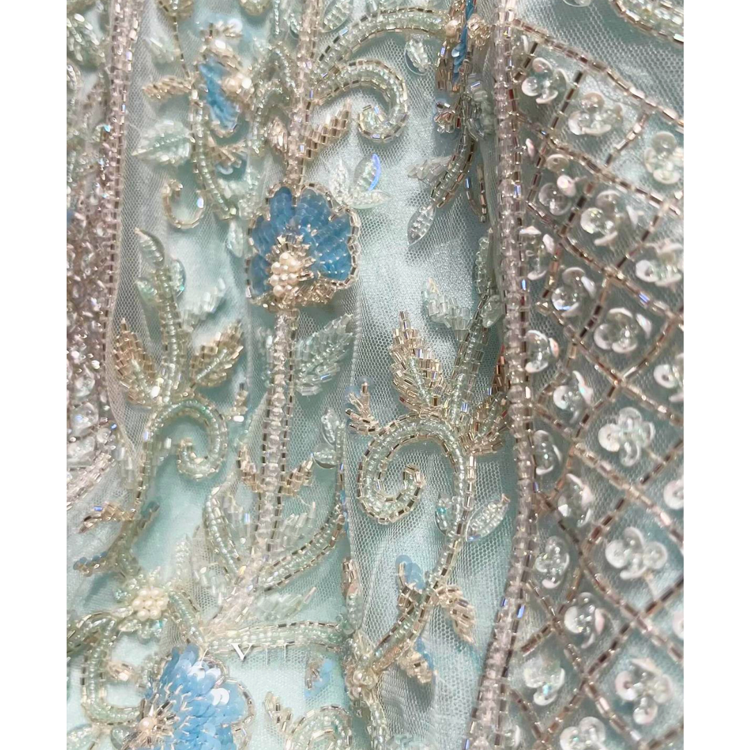 Traditional Indian Bridal Blue Lehenga