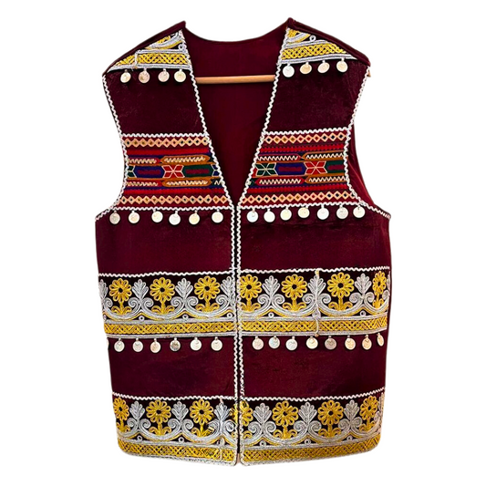 Traditional Afghan Men Groom Waskat - Waistcoat