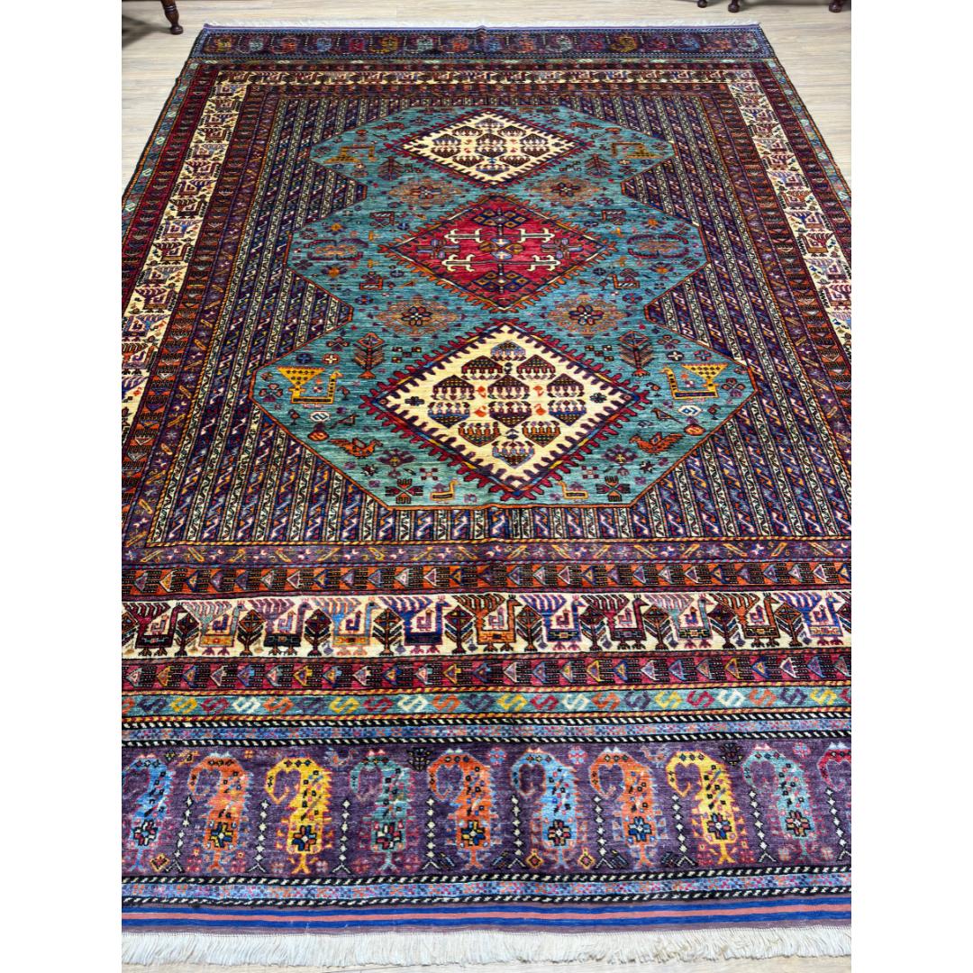 Afghan Traditional Hazaragi Hand Knotted Carpet